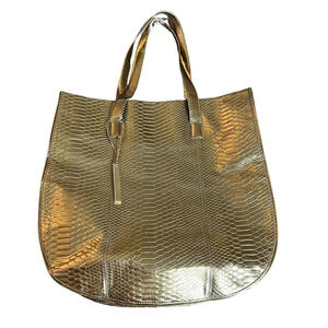 Devi Kroell for Target Large Gold Tote Bag‎ Croc Design